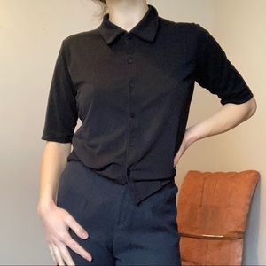 Black button up
